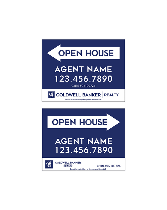 Coldwell Banker - Open House | 24x18 - R.E.S.S. - Real Estate Signs & Services