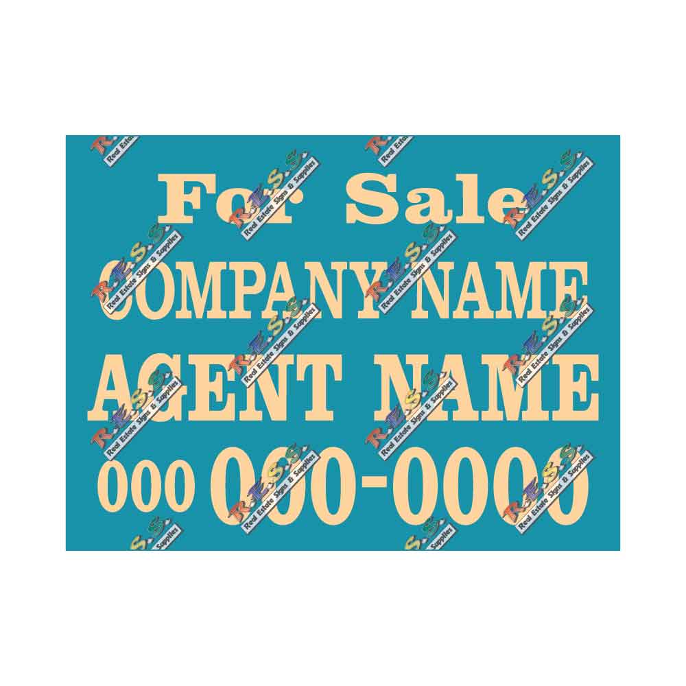 Crest De Ville - Listing Sign with Post - R.E.S.S. - Real Estate Signs & Services