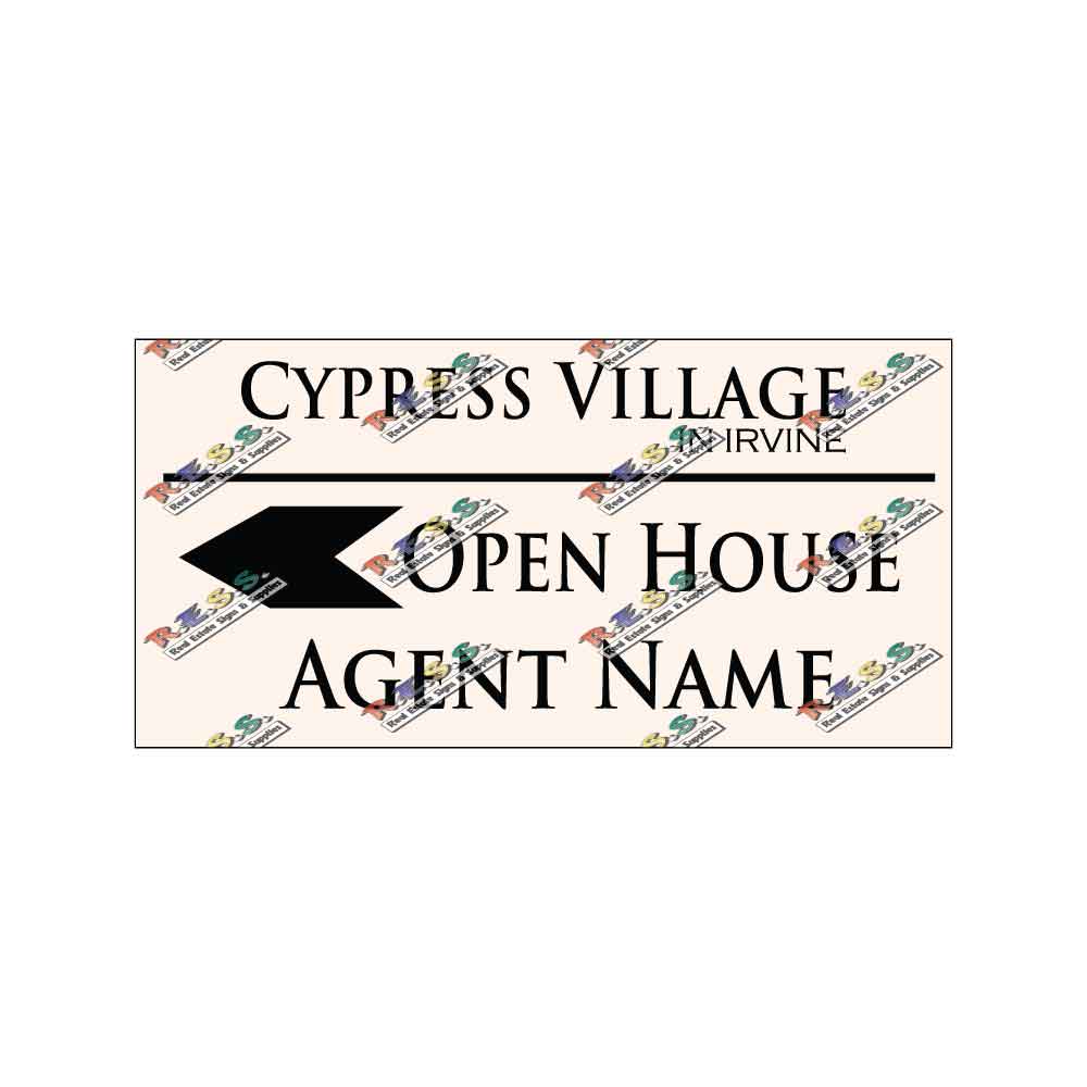 Cypress Village - Open House Signs - R.E.S.S. - Real Estate Signs & Services