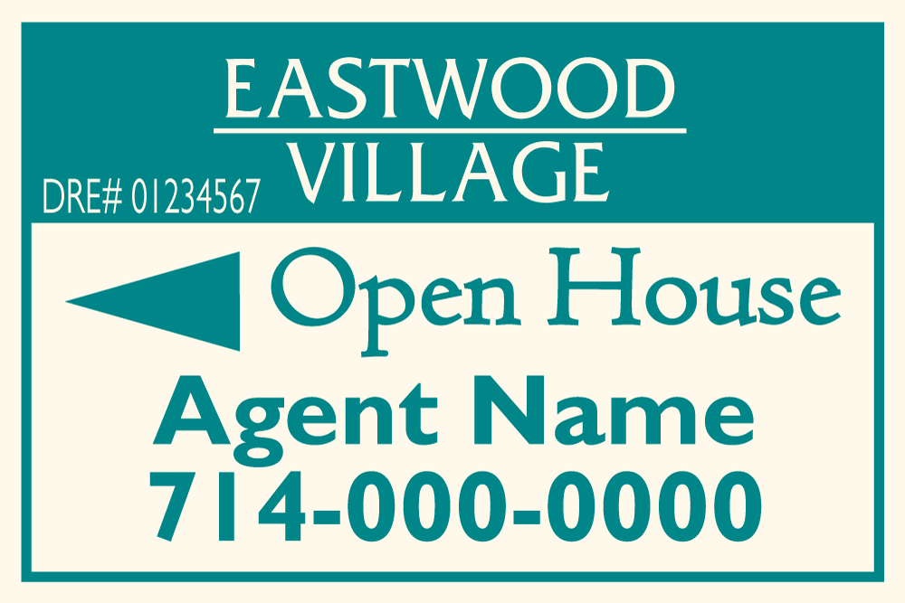 Eastwood Village - Open House Signs