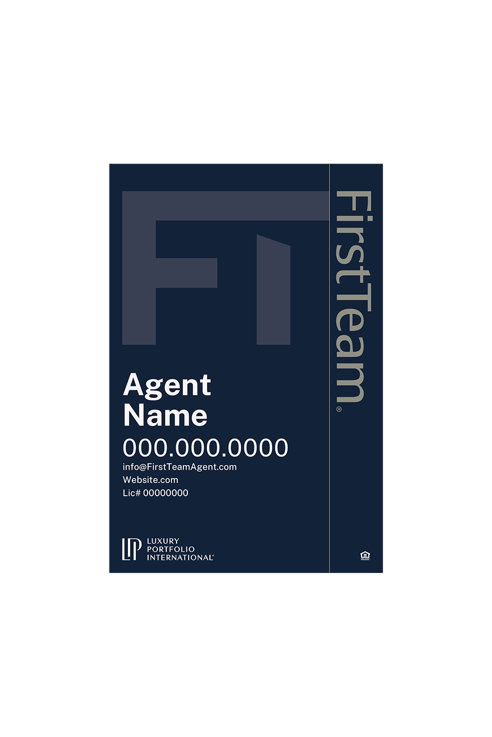 First Team Luxury Portfolio - Listing Sign | 24x36