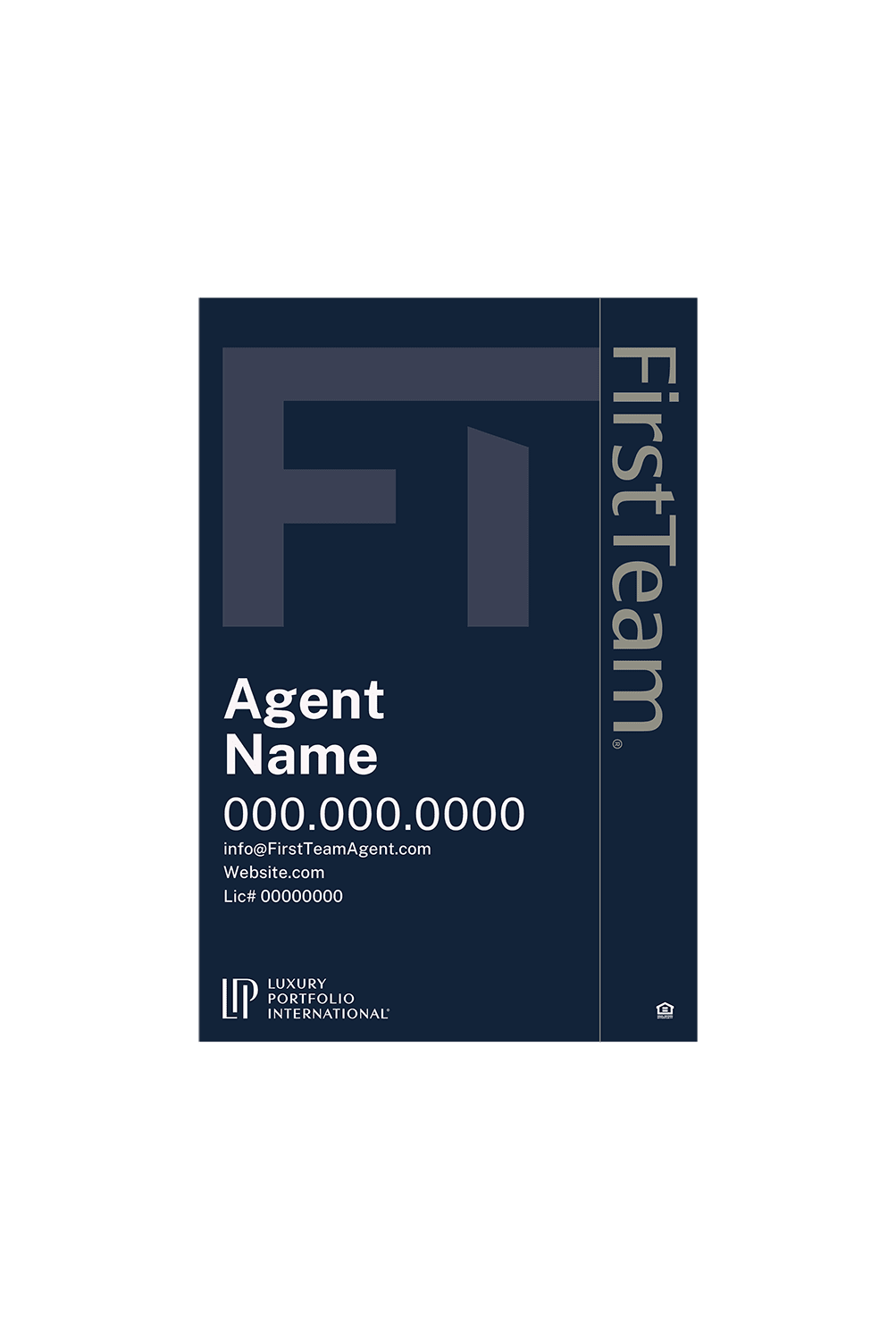 First Team Luxury Portfolio - Listing Sign | 24x36
