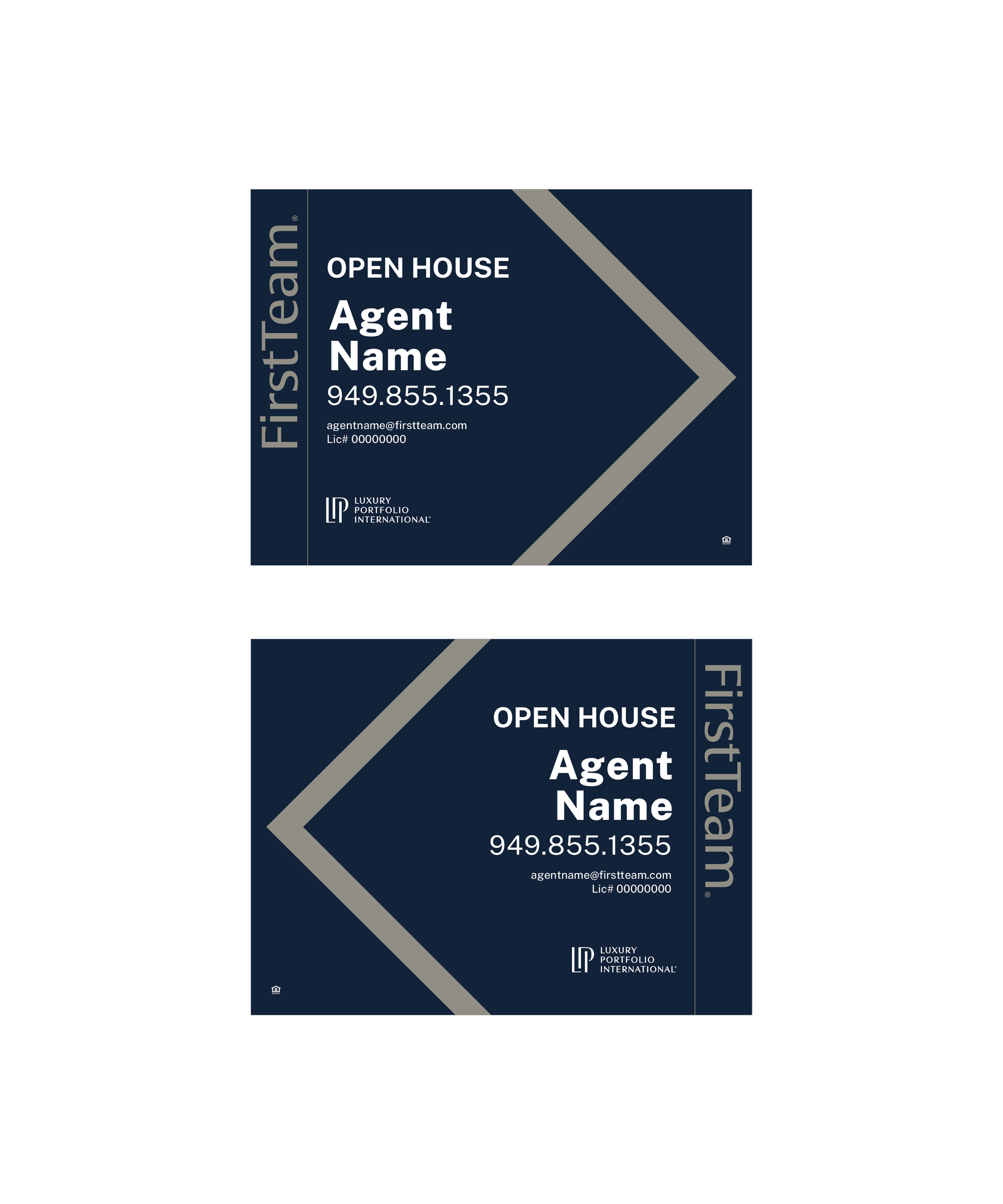 First Team - Open House Signs | 24 x 18