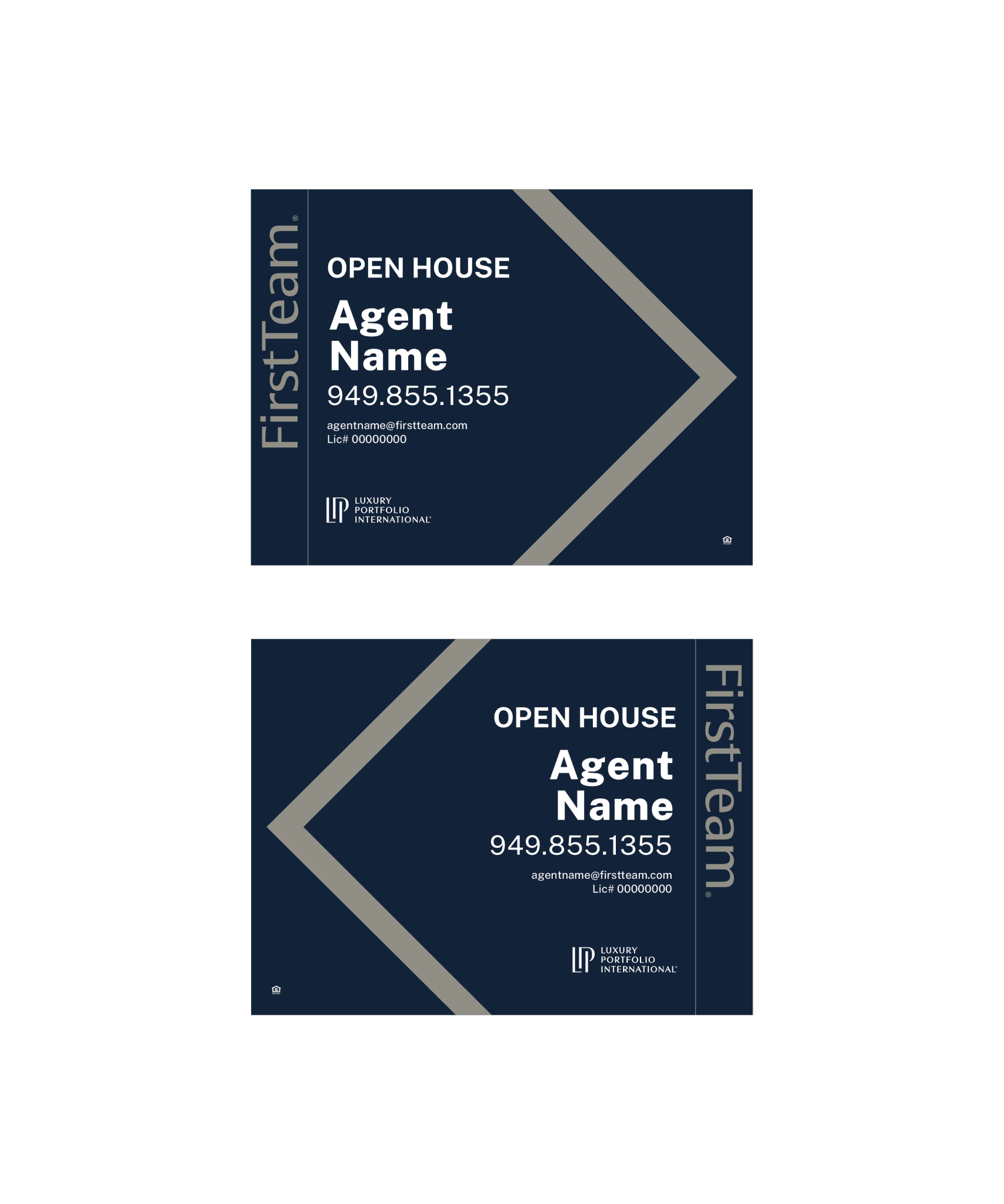 First Team - Open House Signs | 24 x 18