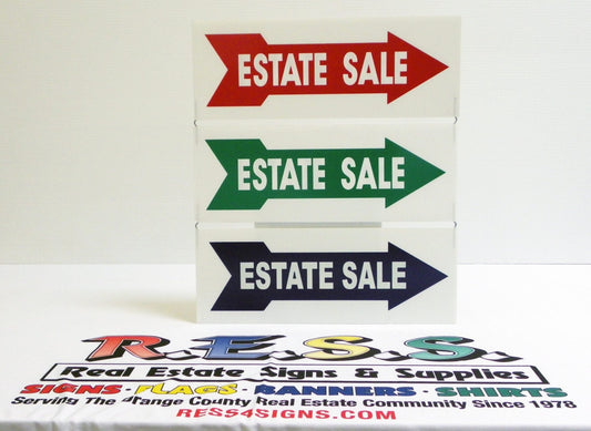 Generic Arrows - Estate Sale | 24x9 - R.E.S.S. - Real Estate Signs & Services