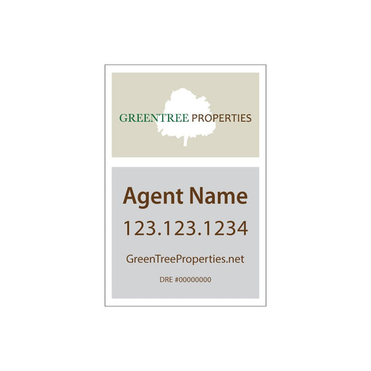 Greentree Properties - Listing Sign 12" x 18" - R.E.S.S. - Real Estate Signs & Services