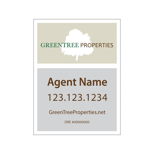 Greentree Properties - Listing Sign 18" x 24" - R.E.S.S. - Real Estate Signs & Services