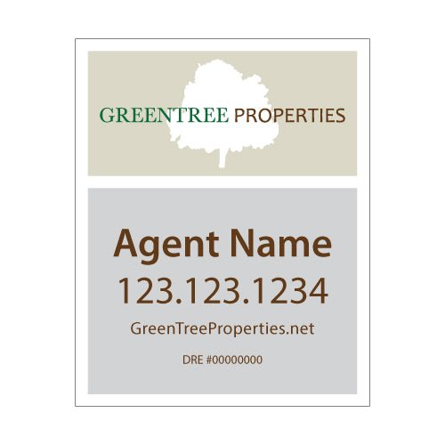 Greentree Properties - Listing Sign 24" x 30" - R.E.S.S. - Real Estate Signs & Services