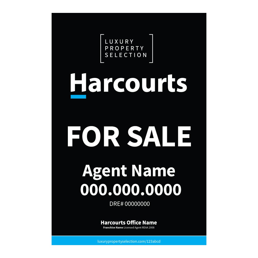 Harcourts Luxury Property Selection - Listing Sign | 24x36