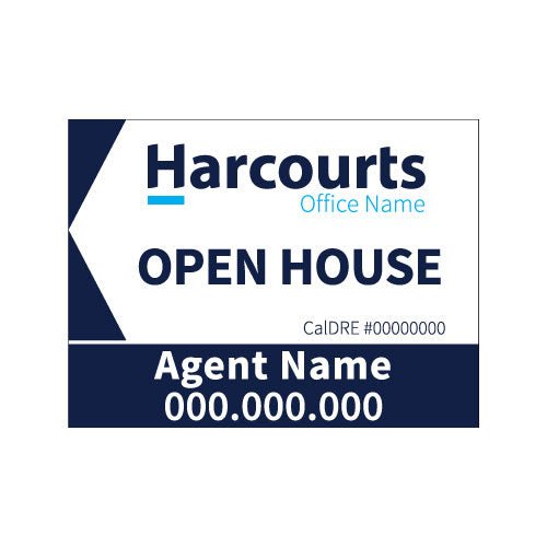 Harcourts - Open House Signs | 24x18