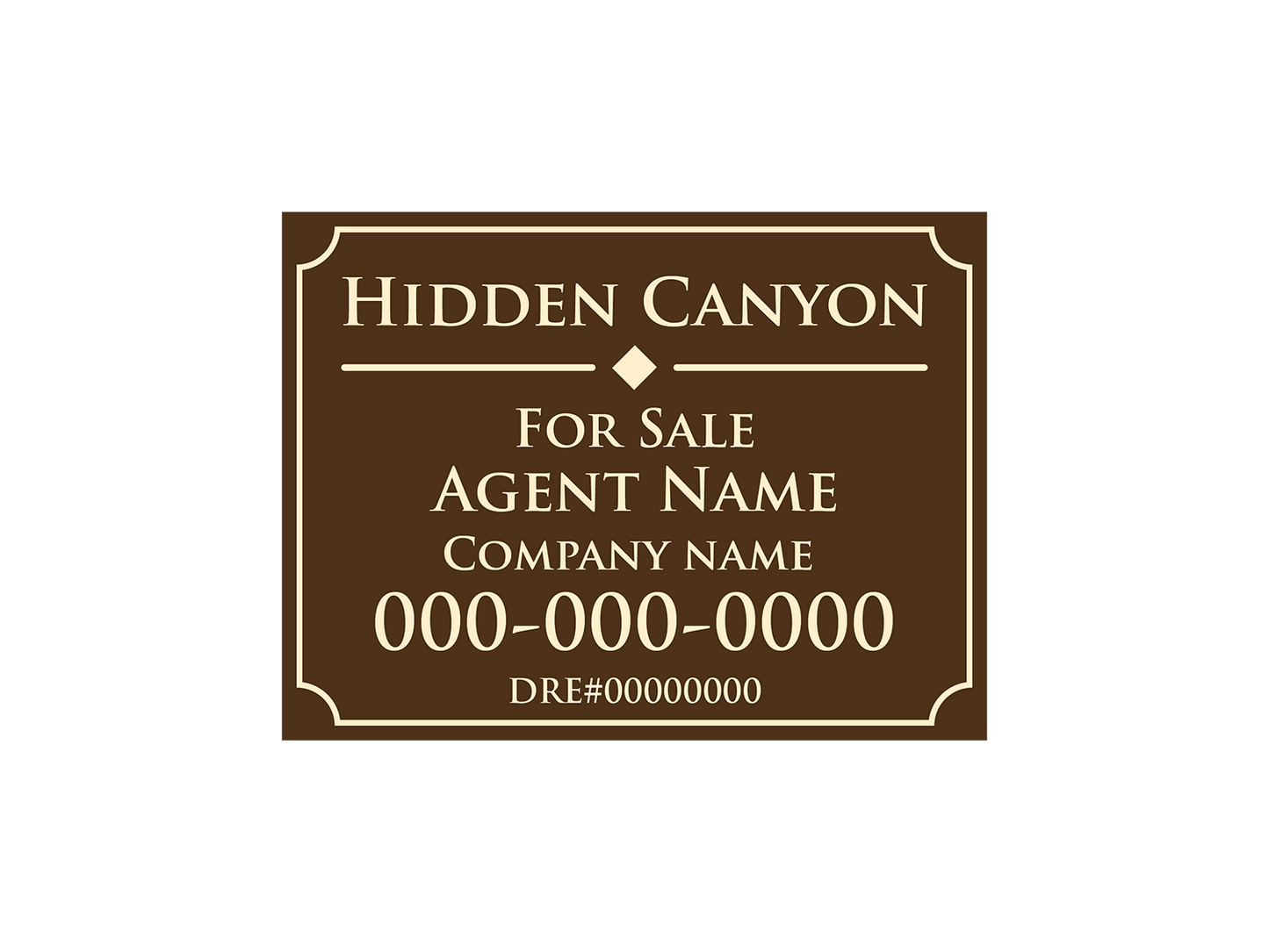 Hidden Canyon - Listing Sign