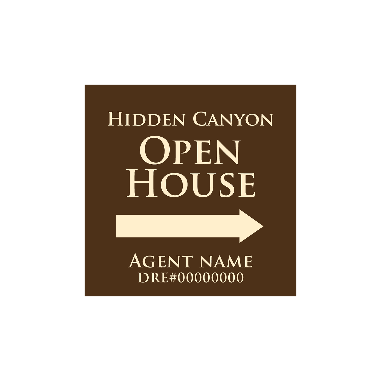 Hidden Canyon HOA Open House Sign | R.E.S.S.