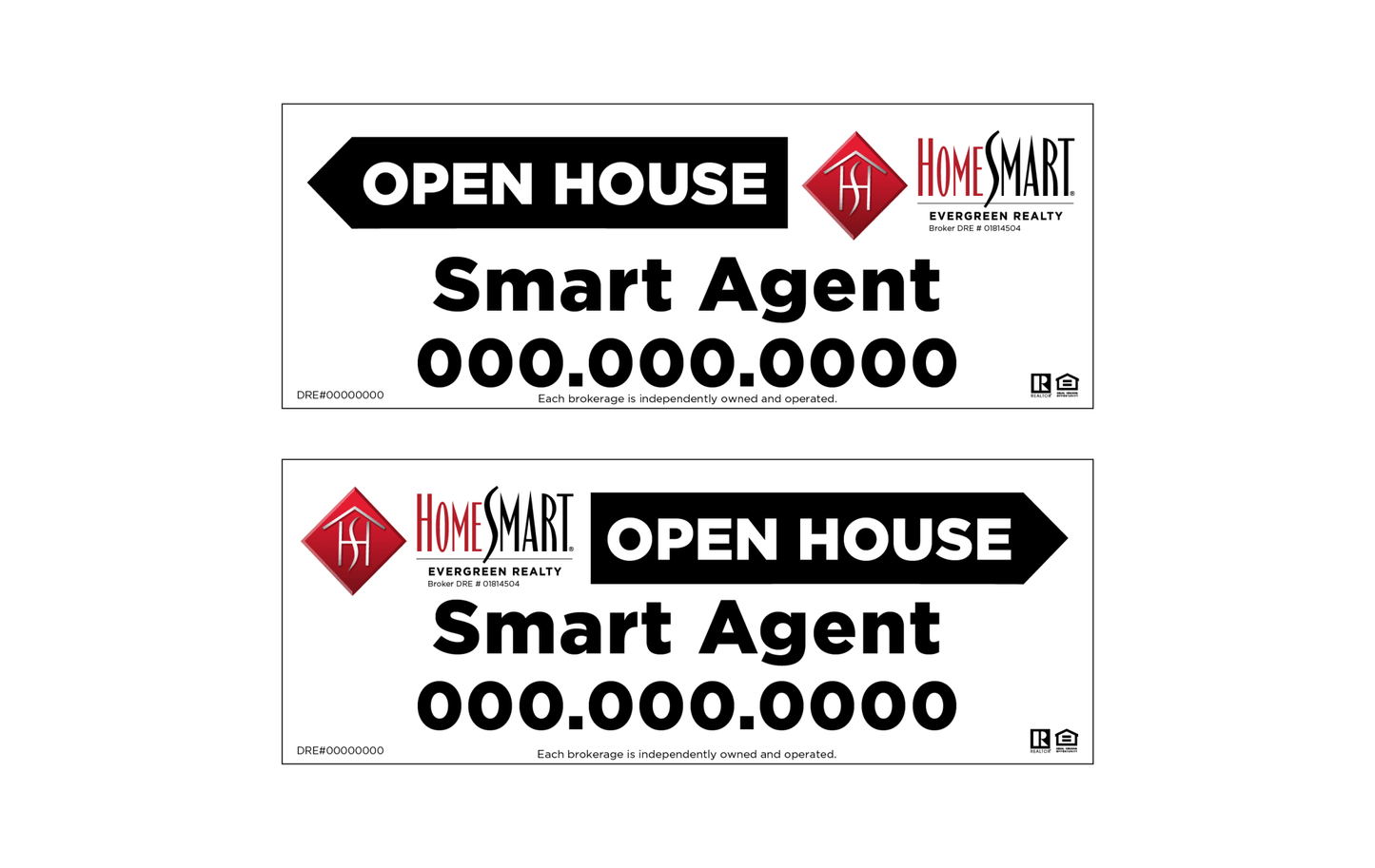 HomeSmart - Open House Signs | 24x9 - R.E.S.S. - Real Estate Signs & Services