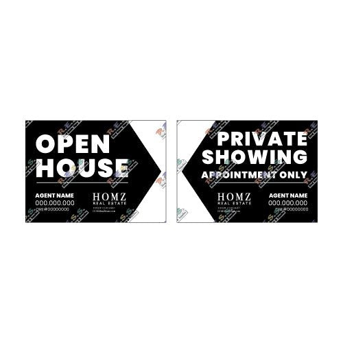Homz Real Estate - Open House | 24x18 - R.E.S.S. - Real Estate Signs & Services