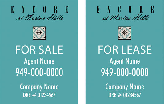 Encore at Marina Hills - Listing Sign