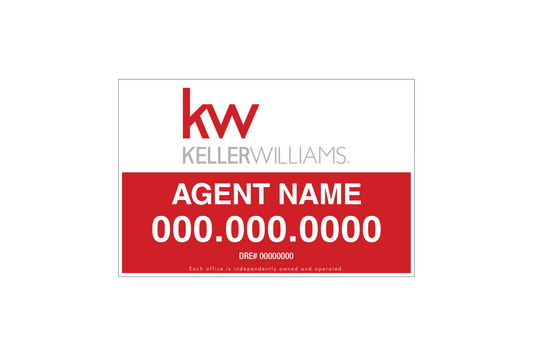 Keller Williams Listing Sign 36x24