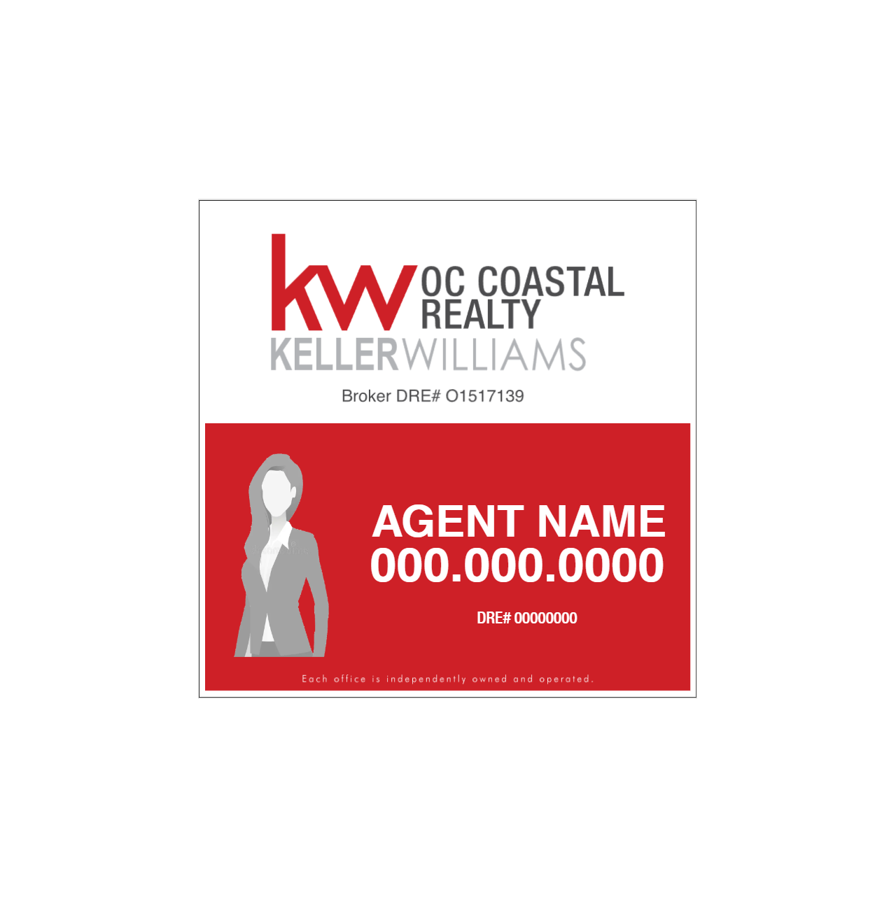 Keller Williams - Listing Sign | 24x24