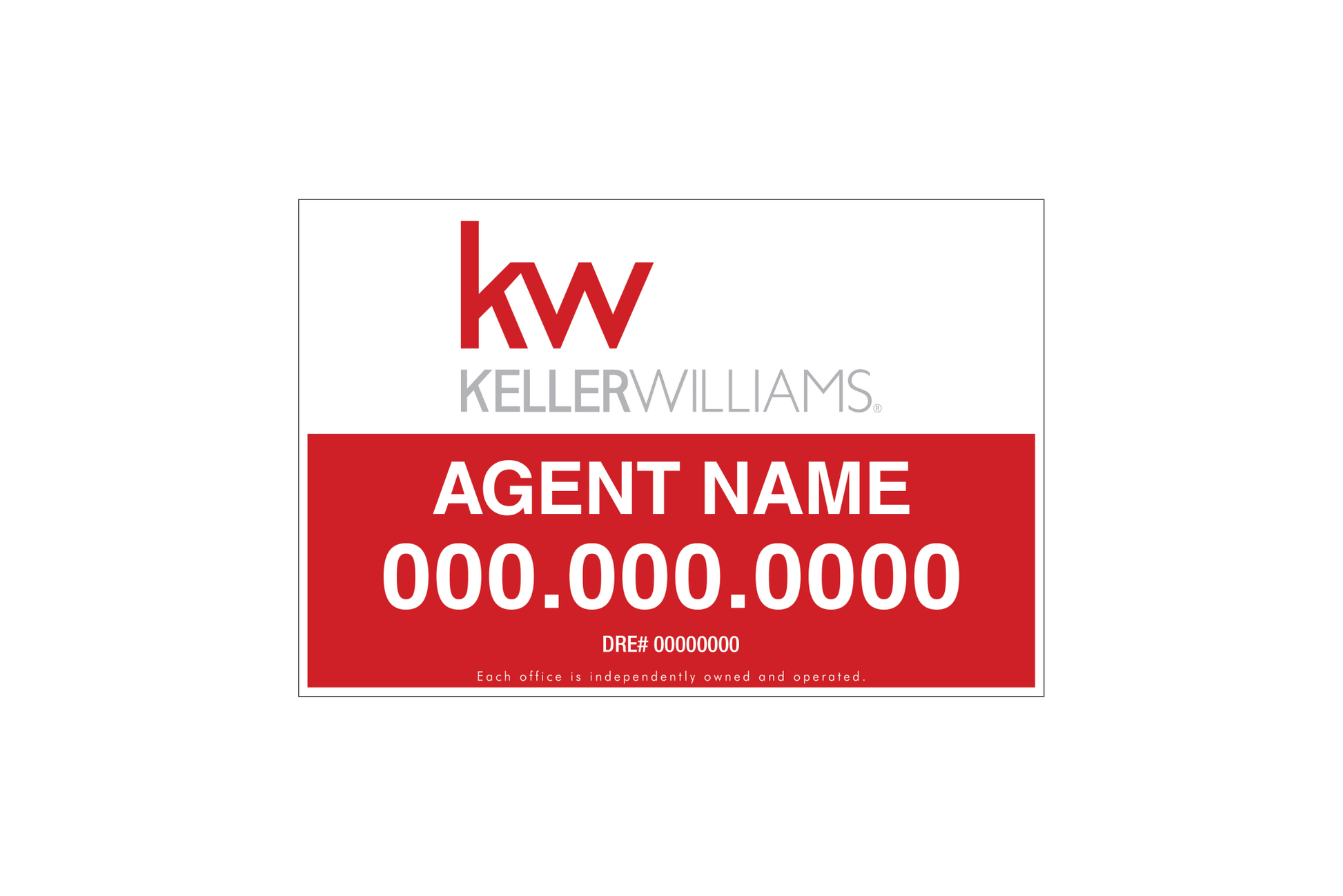 Keller Williams - Listing Sign | 36x24