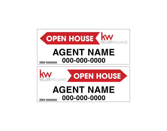 Keller Williams - Open House | 24x9 - R.E.S.S. - Real Estate Signs & Services