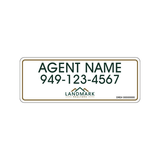 Landmark Car - Car Magnetic Sign | 9x24 (PAIR) - R.E.S.S. - Real Estate Signs & Services