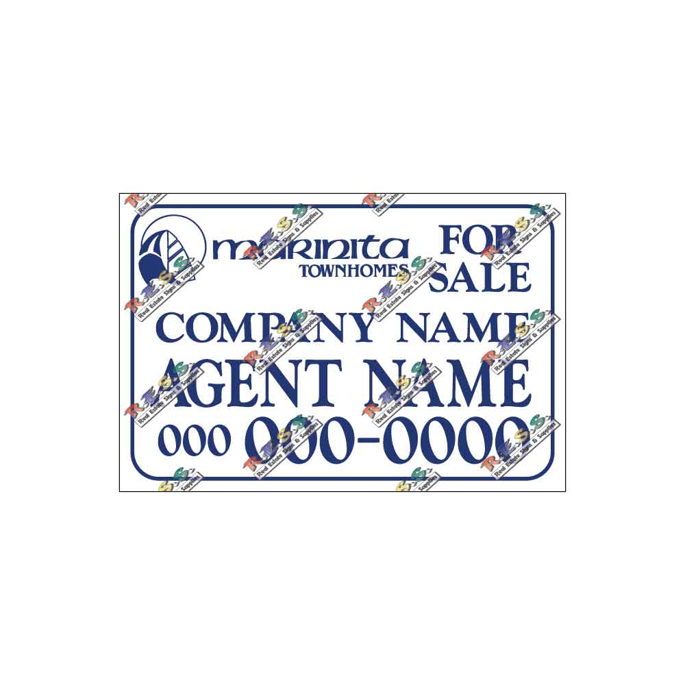 Marinita Townhomes - Listing Sign - R.E.S.S. - Real Estate Signs & Services