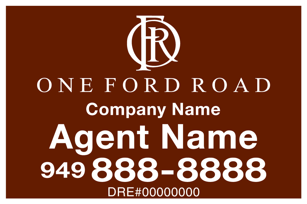 One Ford Road - Listing Sign