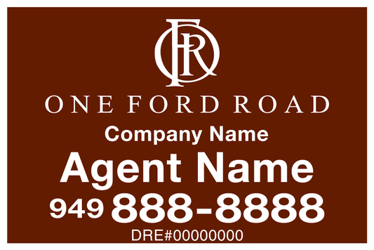One Ford Road - Listing Sign - R.E.S.S. - Real Estate Signs & Services