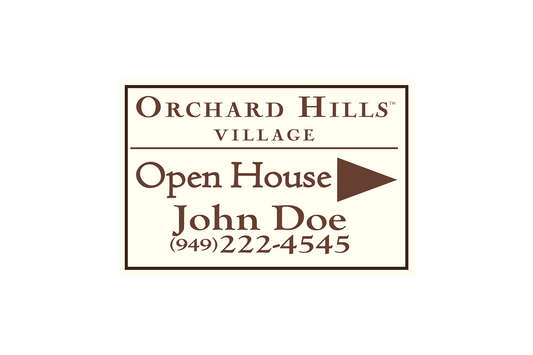 Orchard Hills - Open House Signs