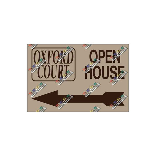 Oxford Court - Open House Signs - R.E.S.S. - Real Estate Signs & Services