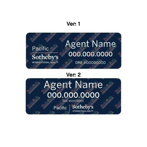 Pacific Sotheby's - Car Magnetic Sign | 9x24 (PAIR) - R.E.S.S. - Real Estate Signs & Services