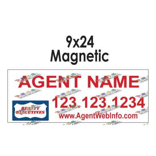 Realty Executives - Car Magnetic Sign | 9x24 (PAIR) - R.E.S.S. - Real Estate Signs & Services