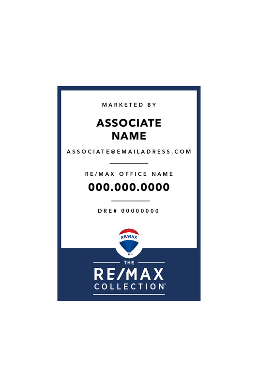 RE/MAX Collection - Listing Sign | 12x18 - R.E.S.S. - Real Estate Signs & Services