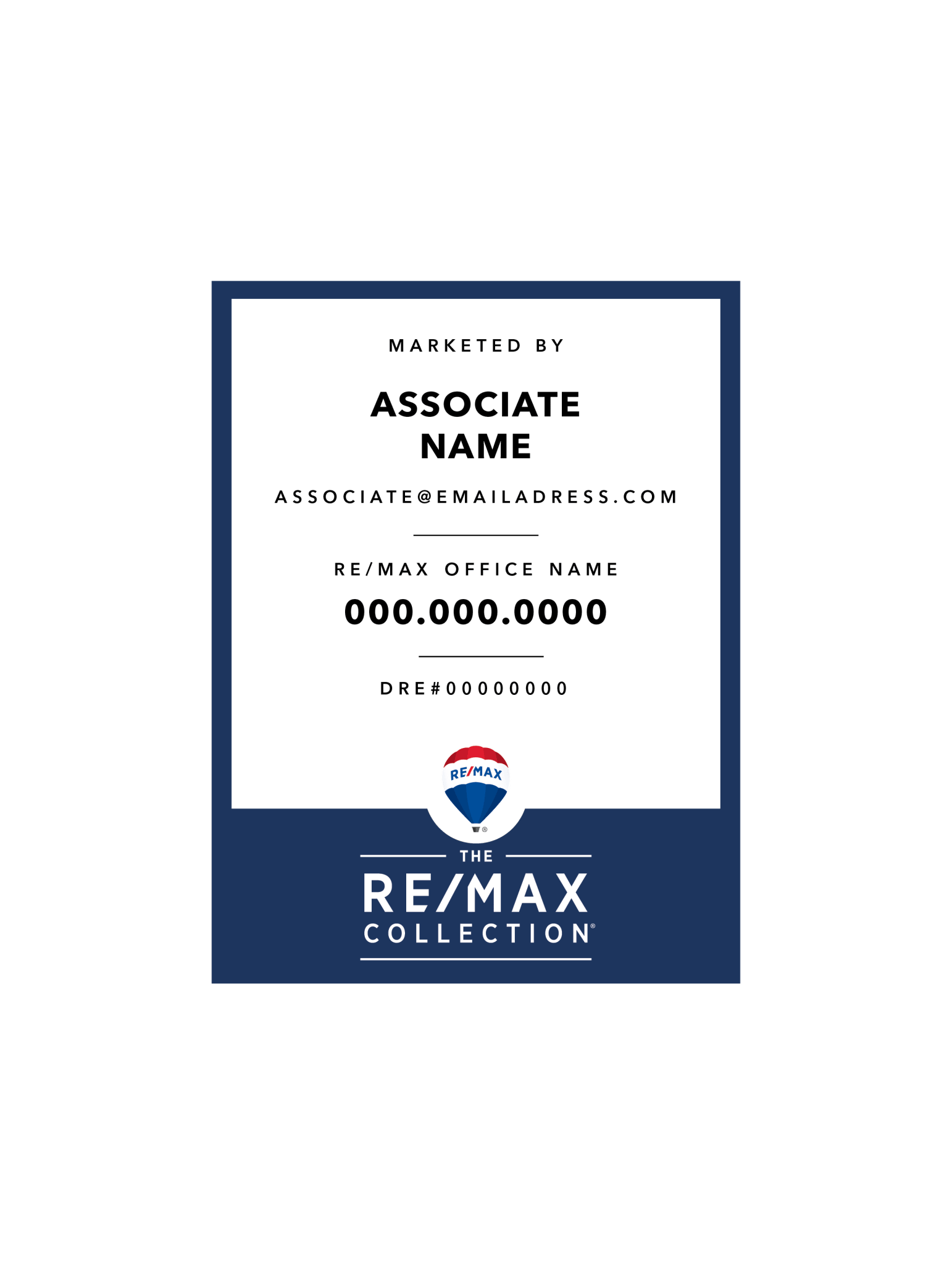 RE/MAX Collection - Listing Sign | 18x24