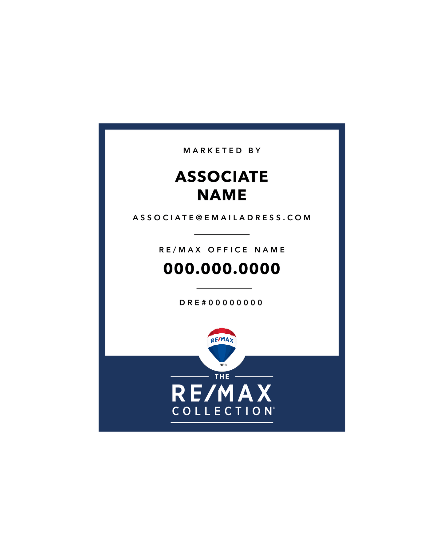 RE/MAX Collection - Listing Sign | 24x30 - R.E.S.S. - Real Estate Signs & Services