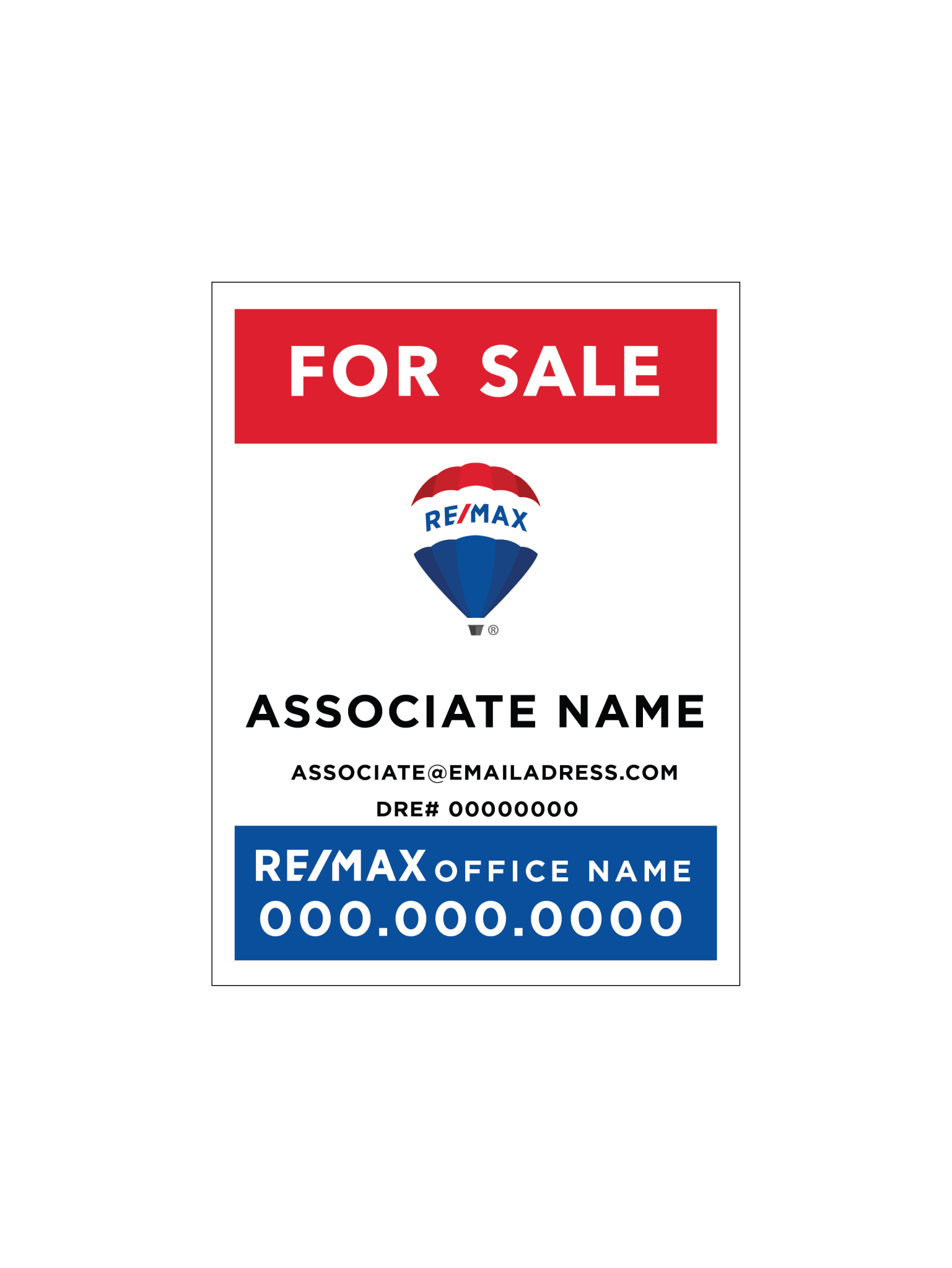 RE/MAX - Listing Sign | 18x24