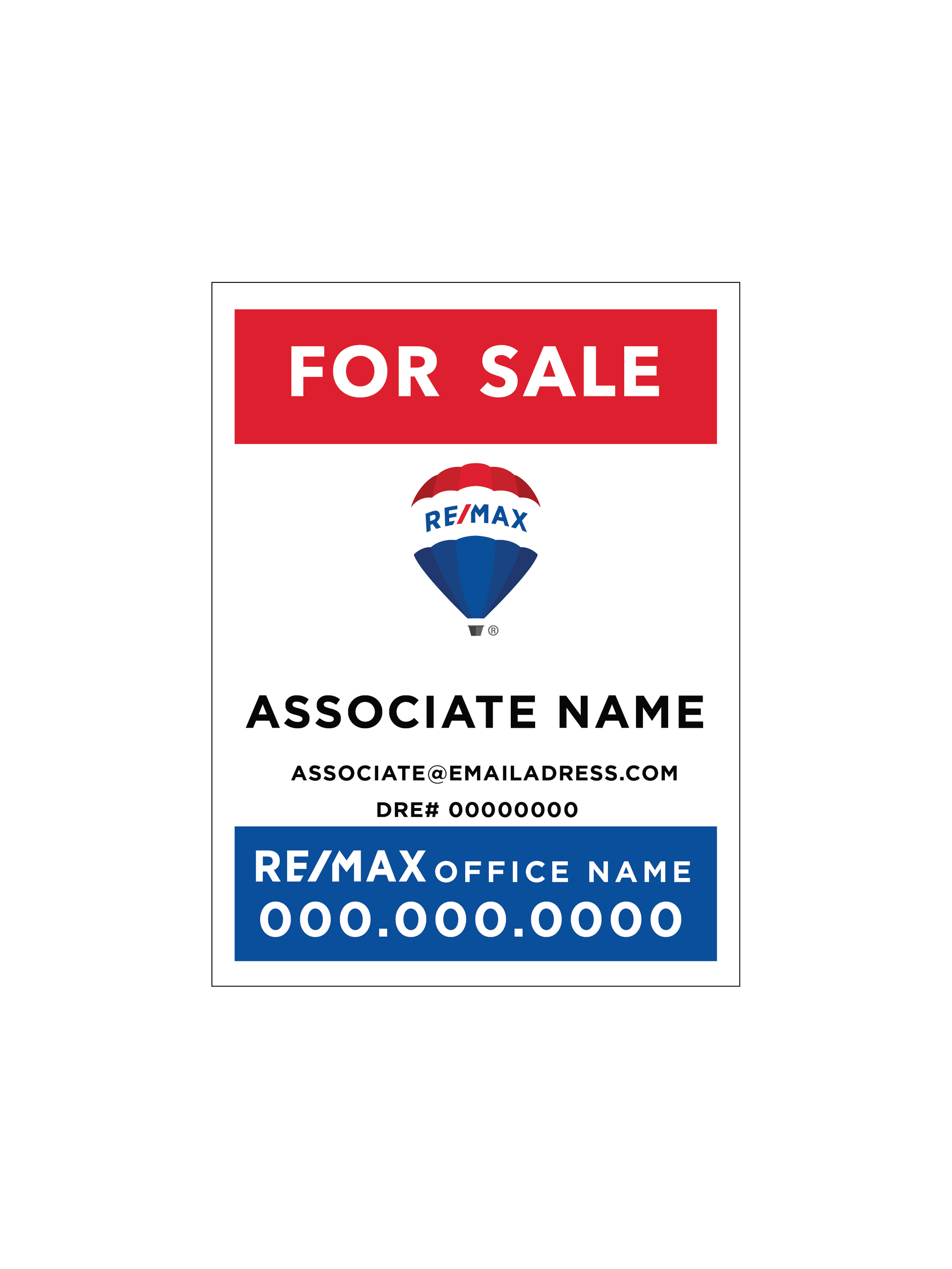 RE/MAX - Listing Sign | 18x24