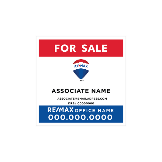 RE/MAX Listing SIgn 24x24