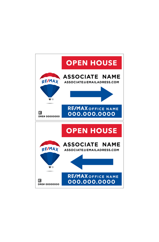 RE/MAX - Open House | 24x18 - R.E.S.S. - Real Estate Signs & Services