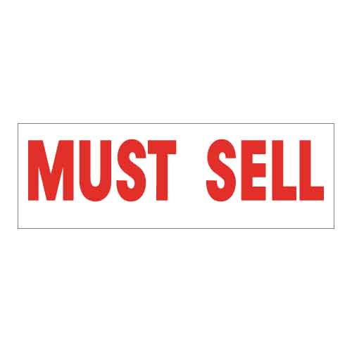 Rider - Must Sell - R.E.S.S. - Real Estate Signs & Services
