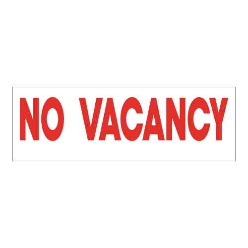 Rider - No Vacancy - R.E.S.S. - Real Estate Signs & Services