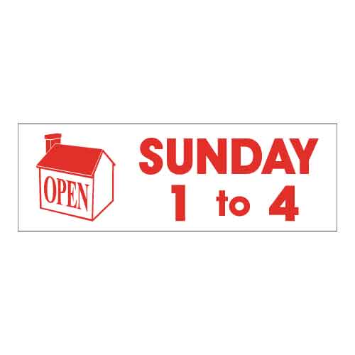 Rider - Open Sunday 1 to 4 - R.E.S.S. - Real Estate Signs & Services