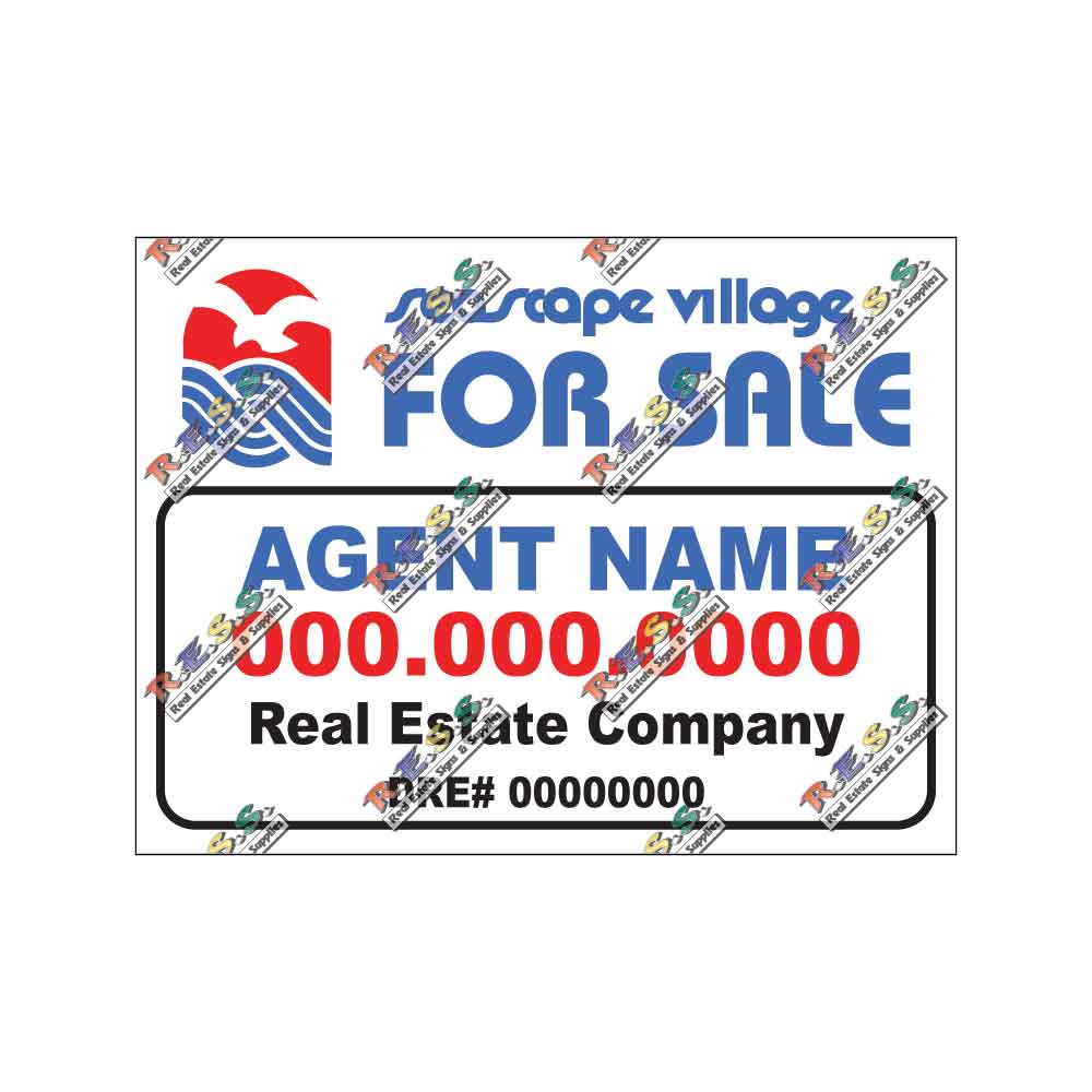 Seascape Village - Listing Sign - R.E.S.S. - Real Estate Signs & Services