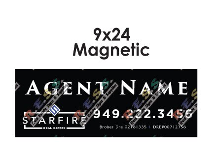 Starfire - Car Magnetic Sign | 9x24 (PAIR)