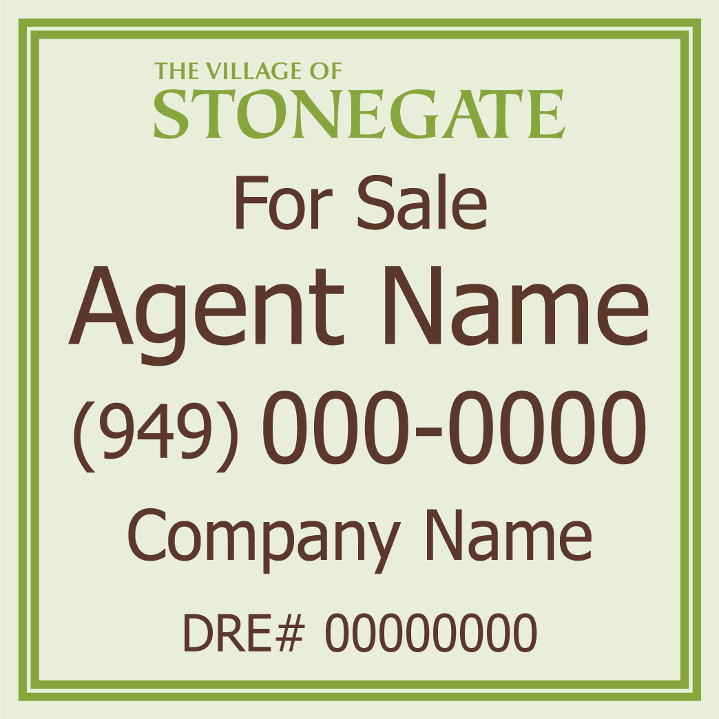 Stonegate - Listing Sign