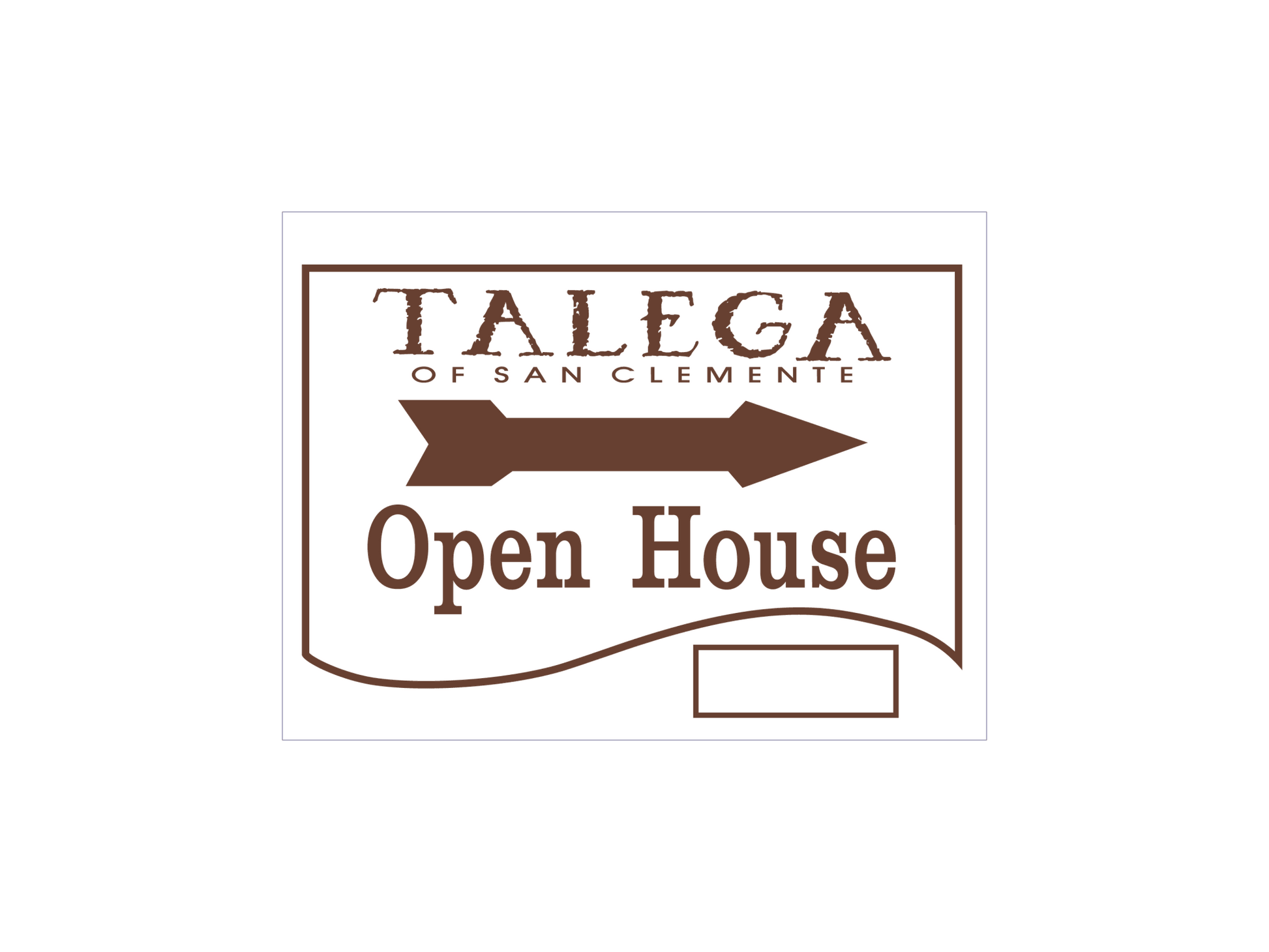Talega - Open House Signs