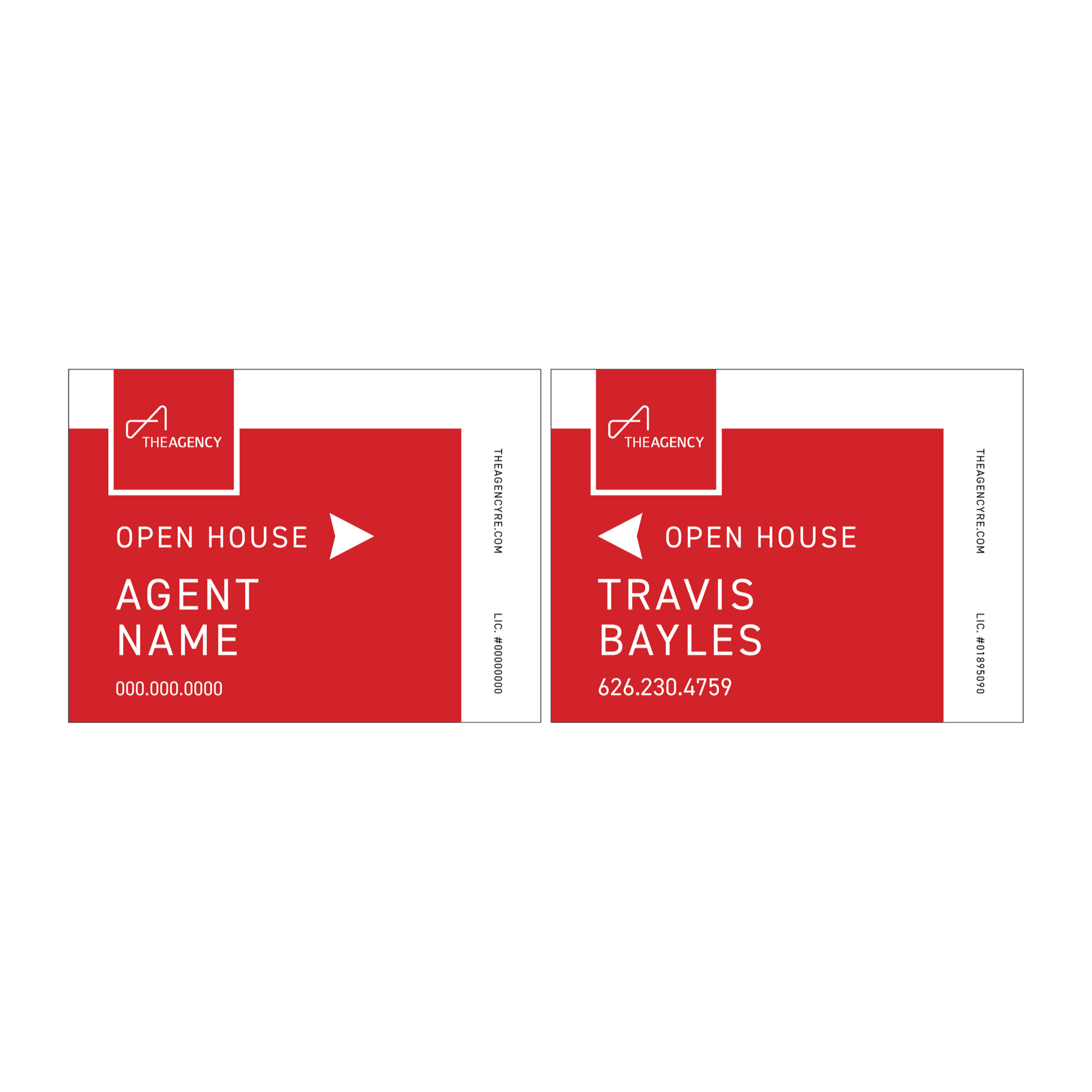 The Agency - Open House Sign | 24x18