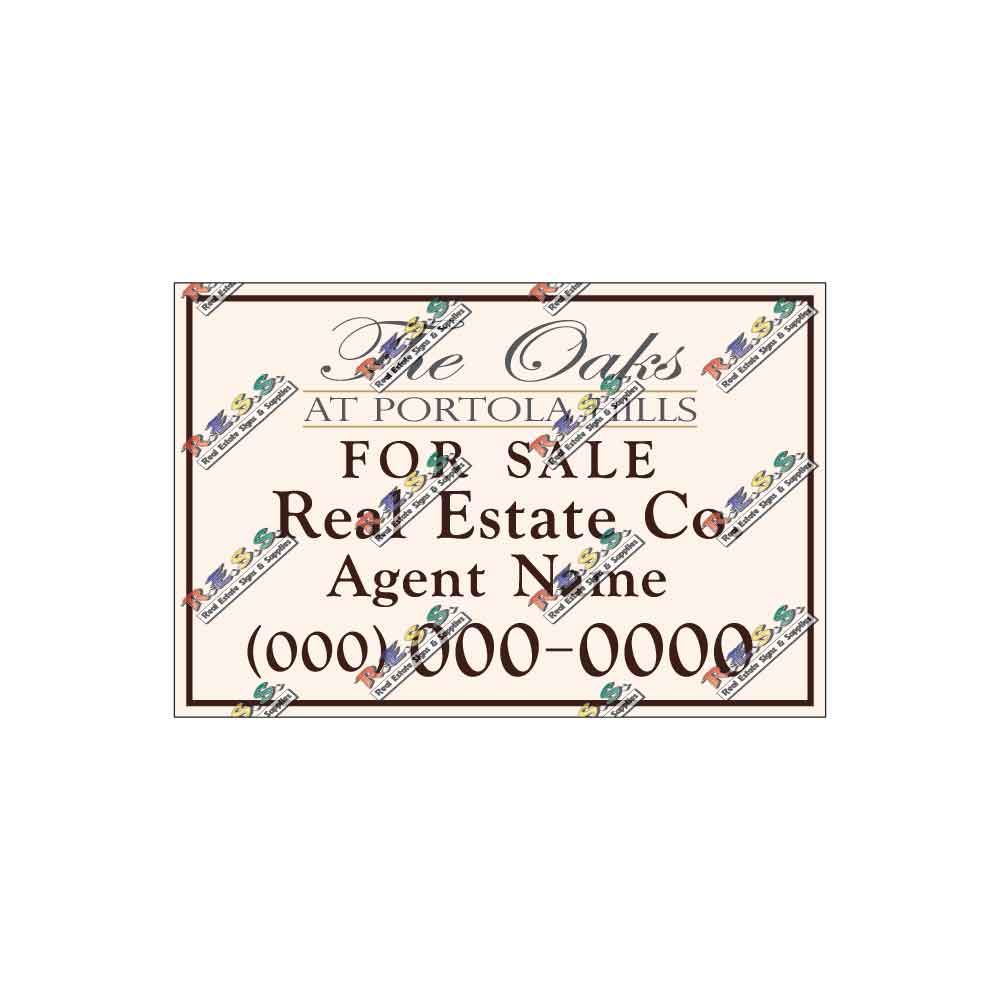 The Oaks at Portola Hills - Listing Sign - R.E.S.S. - Real Estate Signs & Services