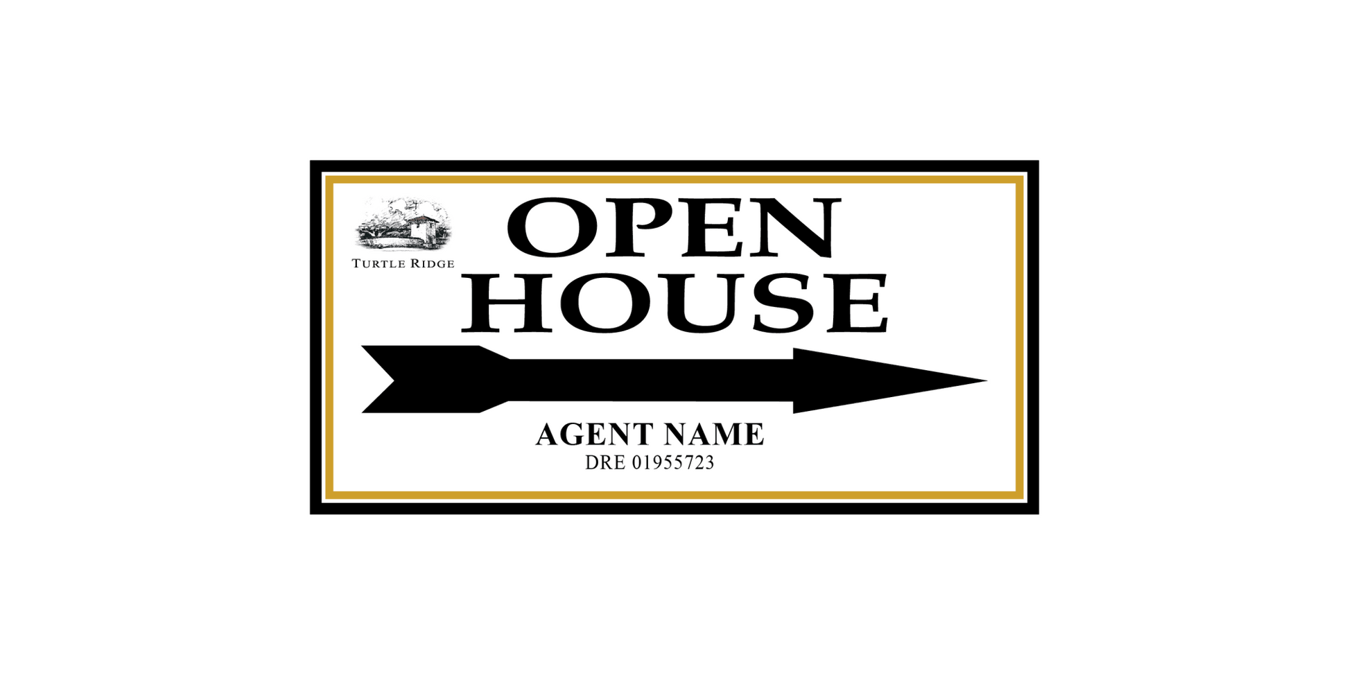 Turtle Ridge Summit - Open House Signs