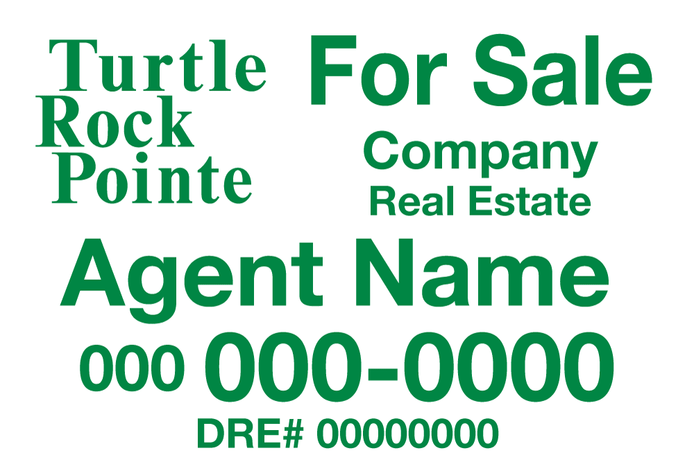 Turtle Rock Pointe - Listing Sign