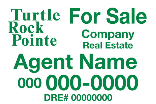 Turtle Rock Pointe - Listing Sign - R.E.S.S. - Real Estate Signs & Services